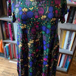 LuLaRoe bright floral print artsy travel comfortable high low S dress Photo 0