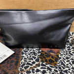 NWT DK Donna Karin Black Travel Makeup Clutch Bag Wallet Top Zipper Photo 0