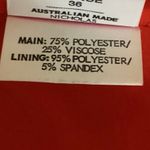 Nicholas Red Scuba V Neck Sleeveless Open Back Chic Crop Tank Top Size 4 Photo 4