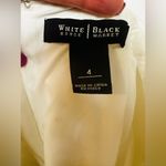 White House | Black Market Pencil Skirt Embroidered Studded Lined Ivory Size 4 Photo 6