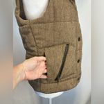 BB Dakota Anthropologie Vest Women M Brown Wool Blend Herringbone Lined Pockets Photo 3