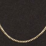 Gold Chain Cuban Link 16in 3mm .925 Italy Photo 1