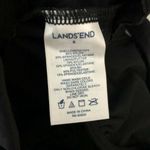 Lands' End  Tankini Top Underwire Scoop Neck Gathered Black 6 Photo 2