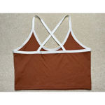 SheIn : Rust Cropped Cross Back Crop Top Photo 1