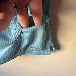 The North Face Vapor Wick Hiking Shirt Womens Medium Blue Stretch Fabric Polo Photo 5