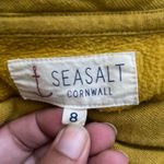 Seasalt Cornwall Mustard Yellow Crewneck Sweatshirt Dress With Pockets Size 8. Photo 3