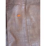 Bardot  Croc Faux Leather Pants in Tan Croc 8 Womens Vegan Trousers Photo 6
