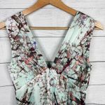 Ted Baker Womens size 1 US 4 Dragonfly Ice Blue Floral Bow Sleeveless Dress Photo 8