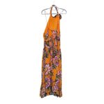 Farm Rio  Wonderful Bouquet Halter Maxi Dress Floral in Bright Orange XL New Photo 1
