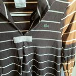 Lacoste Vintage brown striped long sleeve shirt Photo 6