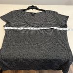 Paige  Black with White Stripes T Shirt Size Medium EUC Photo 8