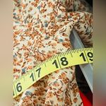 For good women’s mini dress floral print puffy long sleeves size S Photo 8