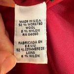 Ralph Lauren Lauren   Wool Plaid Blazer Women's Red/black Zip Pockets Photo 3