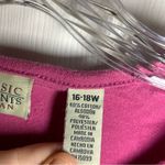 Classic Elements  Pink Embroidered Short Sleeve Tee size 16/18W Photo 2