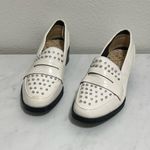 Circus by Sam Edelman Sam Edelman Lali White Mock Croc Studded Loafers Photo 1