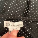 BCBGeneration Black & White Diamond Print Ruffle Mini Dress Photo 10