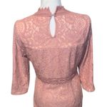 Downeast lace sheath dress mauve pink Medium High Neck Photo 9