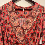 Free People NWT   Hibiscus Falling For You Blouse - Size Medium‎ Photo 6