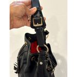 Dooney & Bourke vintage pebbled leather classic black bucket style bag Photo 6