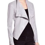 BB Dakota Grayish Blue Vegan Leather Jacket Photo 0