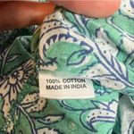 Perry Walker collective paisley floral smocked mini dress Green Photo 3