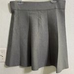 Ann Taylor Charcoal Grey pleated Knit Skirt L NWT Photo 2