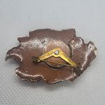 Vintage West Germany Flower Brooch Orange Photo 5