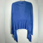 Soma  Open Front Soft Lightweight Sweater Loungewear Ruffle Women’s Size Large Photo 2