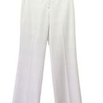 St. John Collection White Plaid Textured Pants Size 4 Fashion Fit USA Made VTG Photo 0