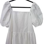 H&M Puff Sleeved Blogger Favorite White Mini Dress Size M Photo 4