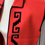 1970s Hippie Style Southwestern Motif Vest Coral Black Size M Photo 6