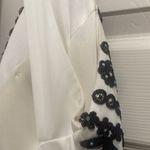 Blondie Nites by Stacy Sklar Prom Dress White tulle halter VNeck bead gown Sz 13 Photo 13