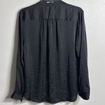 DKNY  Women Black Tunic Long Sleeve Top Blouse Size Small. Photo 4