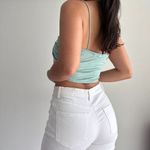 Love j Mint blue ruched cami crop top Photo 4