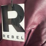 Rebel Wilson c Angels Faux Leather Sleeveless Dress Dark Wine, New with Tags Size 18W Photo 3