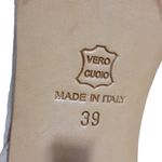 barney's new york Barneys of New York Italian Tan Suede Open Toe Heels Sz 39 Photo 1