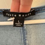 Haute Monde  Denim Blue Rhinestone Dress Size Large Photo 5