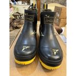 New Joules Rain Boots Wellibob Black Honey Bee Size 10 Reboxed Photo 3