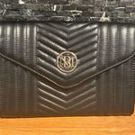Badgley Mischka  Black Quilted Purse Vegan Leather Gold Chain Cross Body Bag NWT Photo 0
