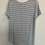 Pink Clover  Gray + White Striped Top 🩶 Photo 2