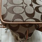 Coach Vintage signature “C” jacquard canvas and leather brown/tan backpack 6613 Photo 10