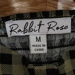 Green and Black Plaid Corset Style Top Size M Photo 1