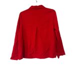 Habitat Clothes To Live In Red Crinkle Swing Jacket Women Size S New Photo 3