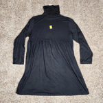 Suzanne Betro Weekend Women's Casual Black Turtleneck Empire Waist Tunic Size 3x Photo 2