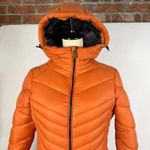 Cliffs Orange Rust Hooded Puffer Jacket Women's Medium Quilted Zip Front Lined Photo 2
