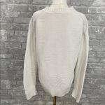 Everlane  White Crewneck Ribbed Knit Sweater Photo 2