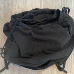 Aerie  Ribbed Tie-Side Cropped Tank Top Black Size Small Photo 2