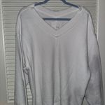 Aerie White V-Neck Crew Neck Photo 0