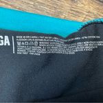 PINK - Victoria's Secret Y2K Victorias Secret PINK Foldover Black Teal Yoga Crop Leggings Capri Medium Photo 5