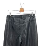 Aritzia Wilfred Beatrix Pants Flared High Waist Faux Leather Black Size 10 Photo 10